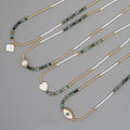 Simple Beaded Necklace Evil Eye — Swuffy