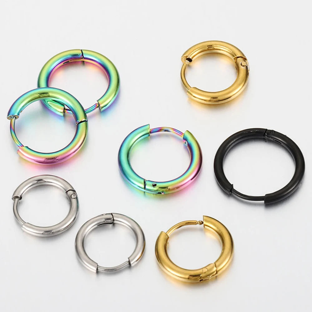 Stainless Steel Hoop Earrings Dia — Swuffy