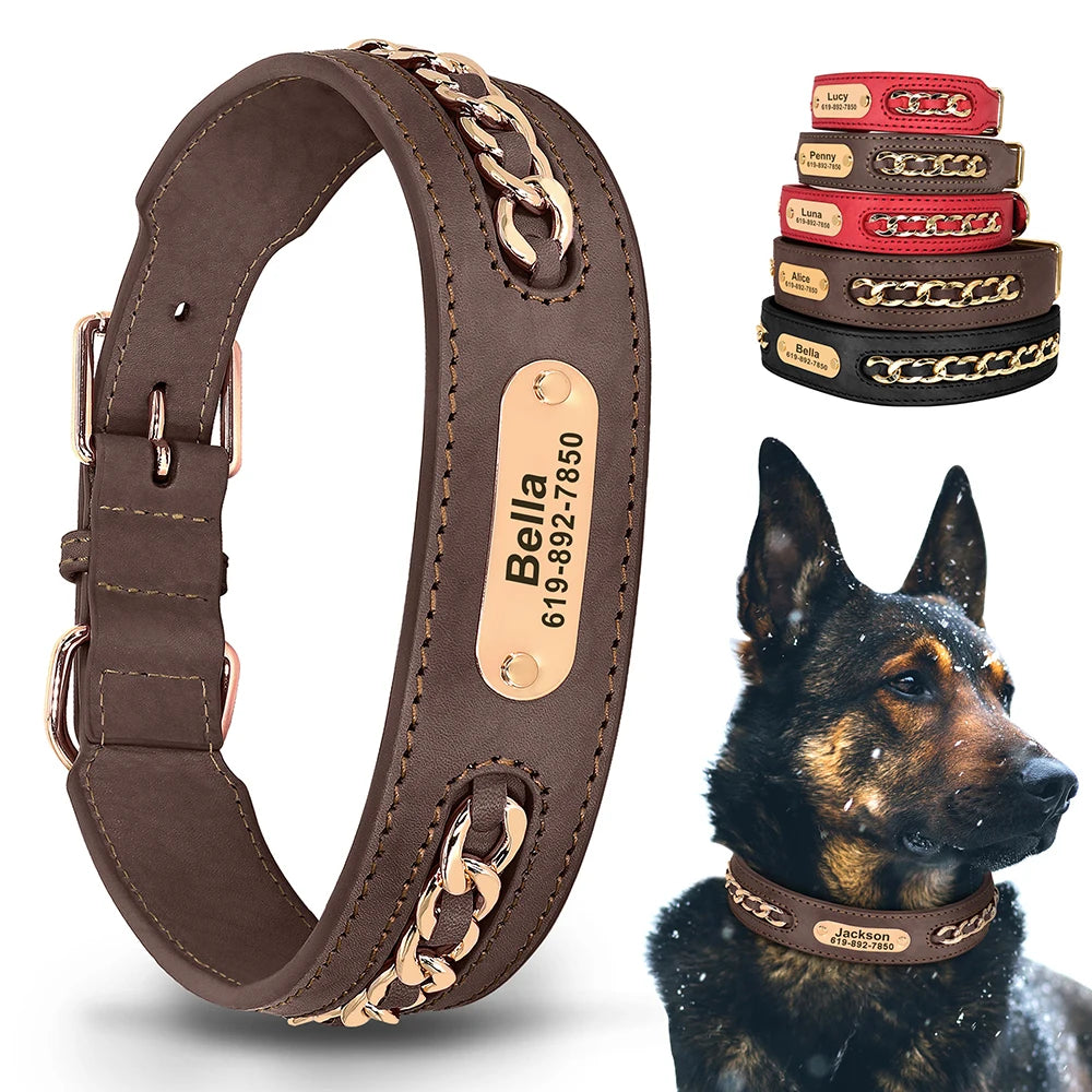 Custom Leather Dog Collar Accessories — Swuffy