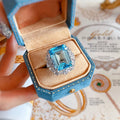 Bling Lab Aquamarine Diamond Ring — Swuffy
