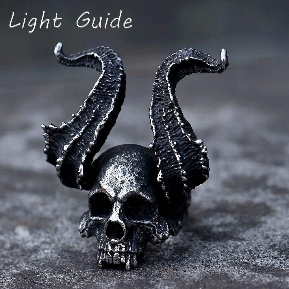Stainless Steel Rings Skull Ring — Swuffy