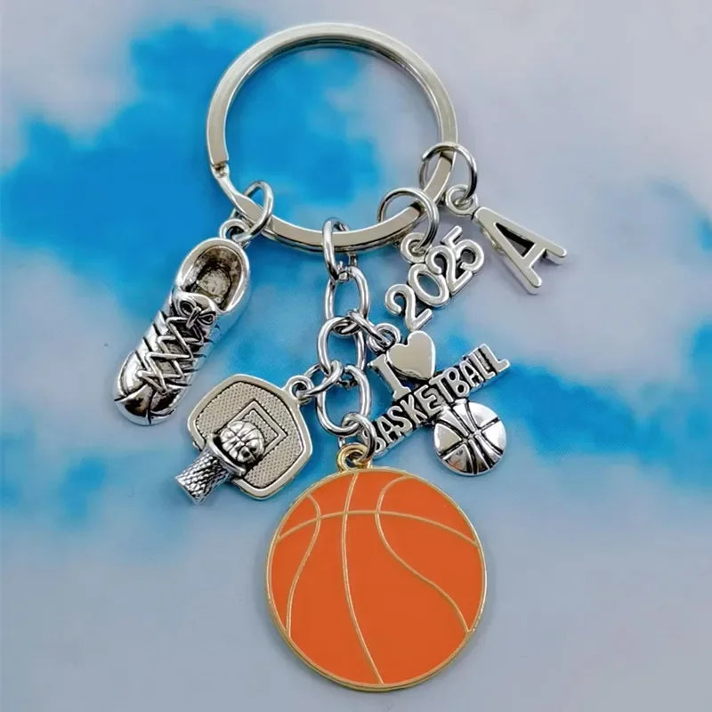 Letter Love Basketball Pendant Keychain — Swuffy