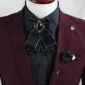 Elegant Gorgeous Diamond Ribbon Bowtie — Swuffy