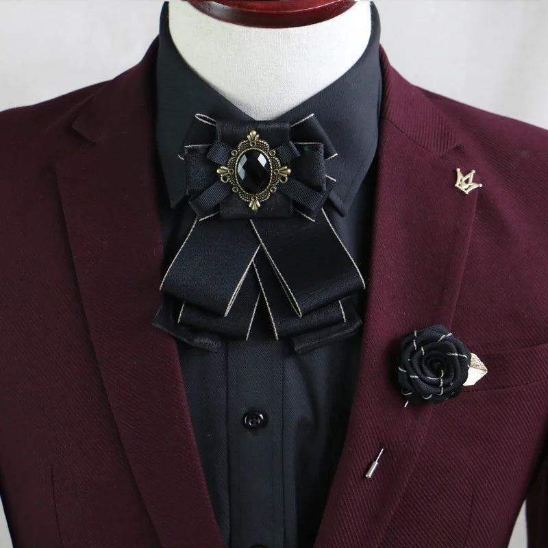 Elegant Gorgeous Diamond Ribbon Bowtie — Swuffy