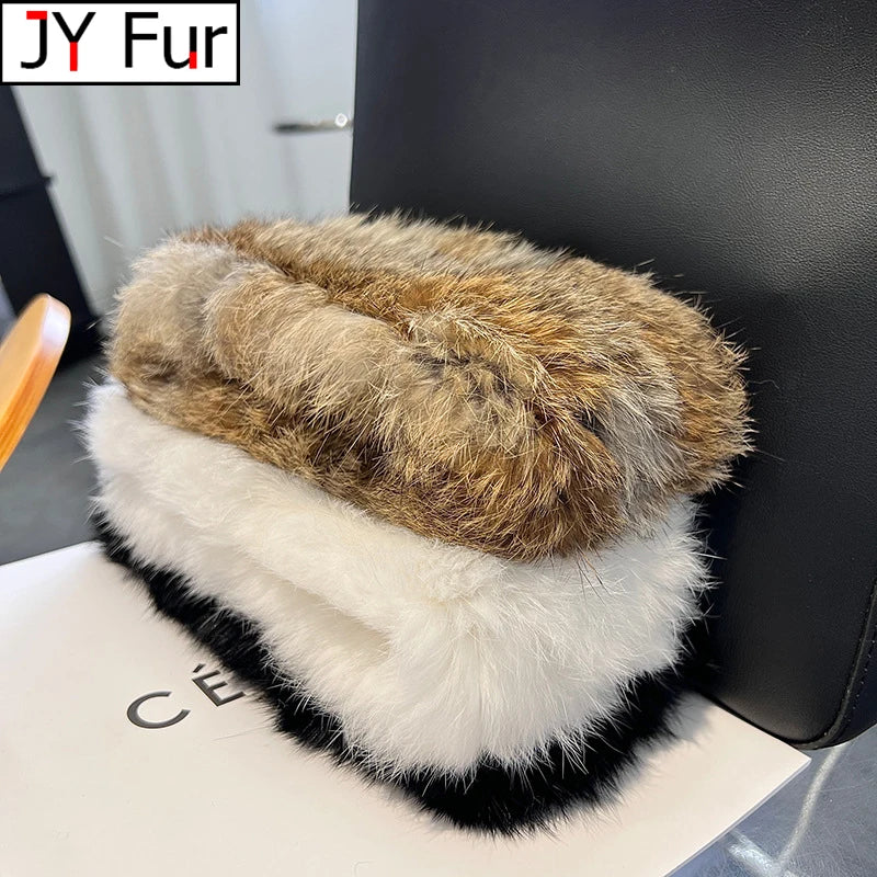 Hand Knitted Real Rabbit Fur — Swuffy