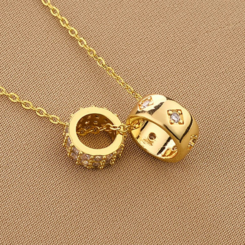 Carlidana Ring Pendant Necklace Rhombus — Swuffy