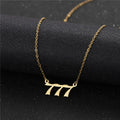 Statement Angel Number Gold Pendent — Swuffy