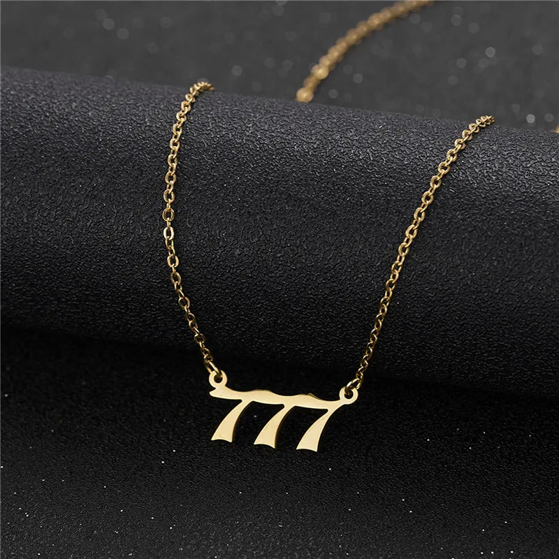 Statement Angel Number Gold Pendent — Swuffy