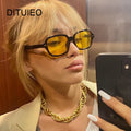 Vintage Square Sunglasses Woman Retro — Swuffy