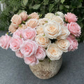 Head Artificial Pink Rose Bouquet — Swuffy