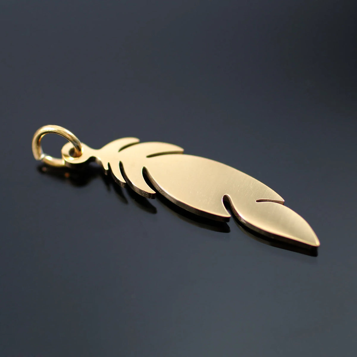 Dooyio Stainless Steel Feather Pendant — Swuffy