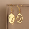 Stainless Steel Earrings Abstract Art — Swuffy