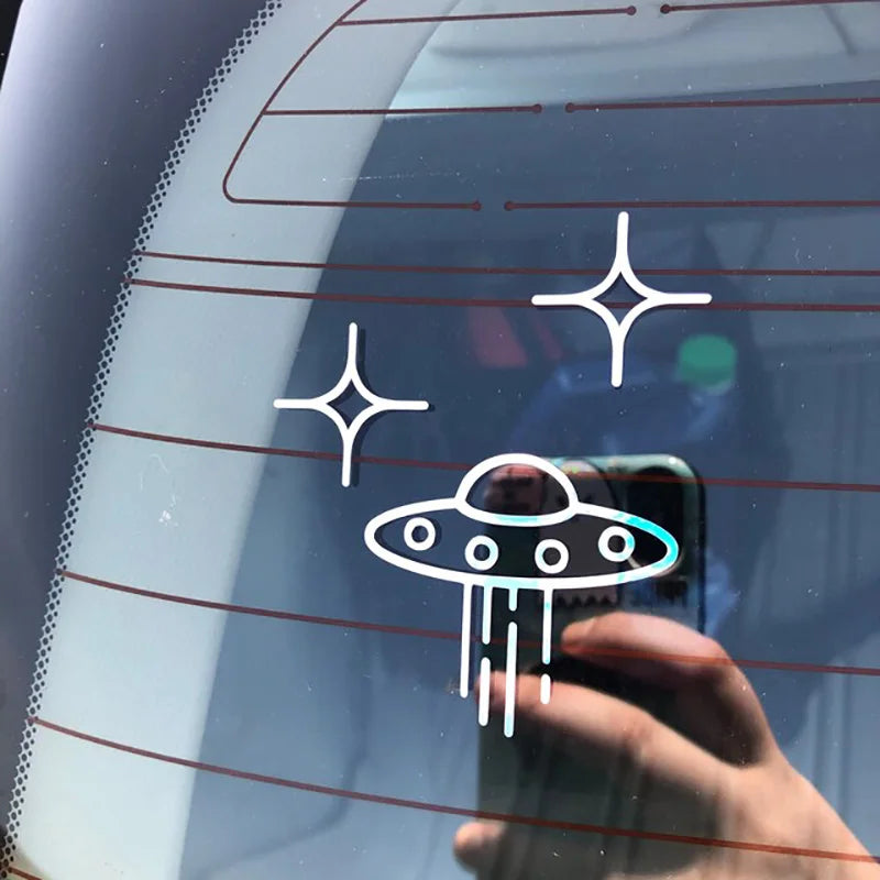Ufo Car Stickers Space Alien — Swuffy