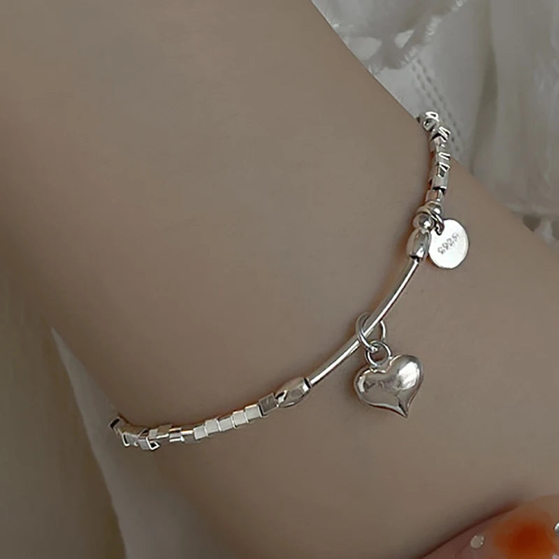 Foxanry Love Heart Pendant Bracelet — Swuffy