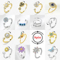 Crystal Butterfly Anxiety Fidget Ring — Swuffy