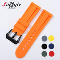 Silicone Rubber Watchband Black Blue — Swuffy