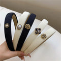 Elegant Simple Black White Headbands — Swuffy