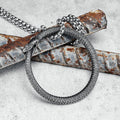 Ouroboros Snakes Pendant Simple Necklace — Swuffy