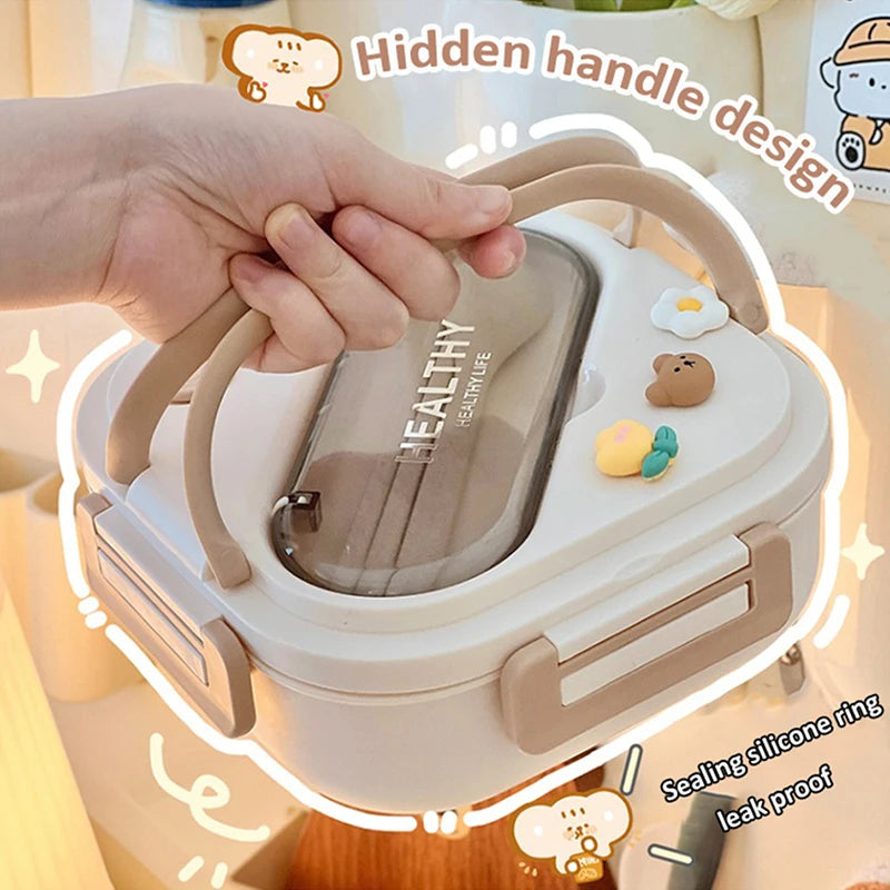 Simple Lunch Box Compartment Girls — Swuffy