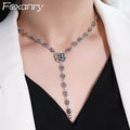 Foxanry Rose Flower Clavicle Chain — Swuffy
