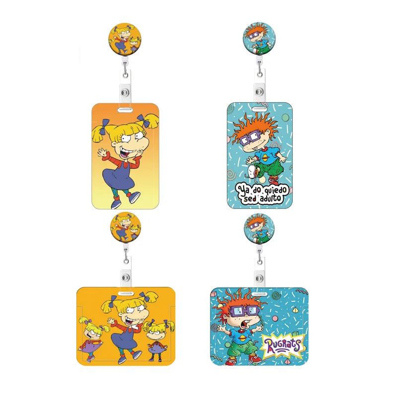 Cartoon Card Holder Retractable Clip — Swuffy