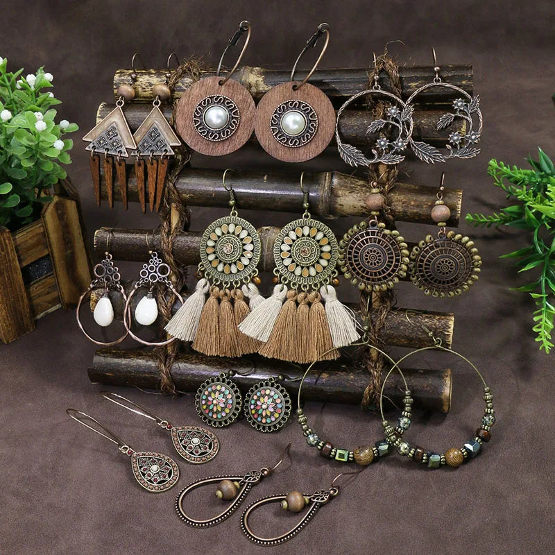 Vintage Ethnic Bohemian Drop Dangle — Swuffy