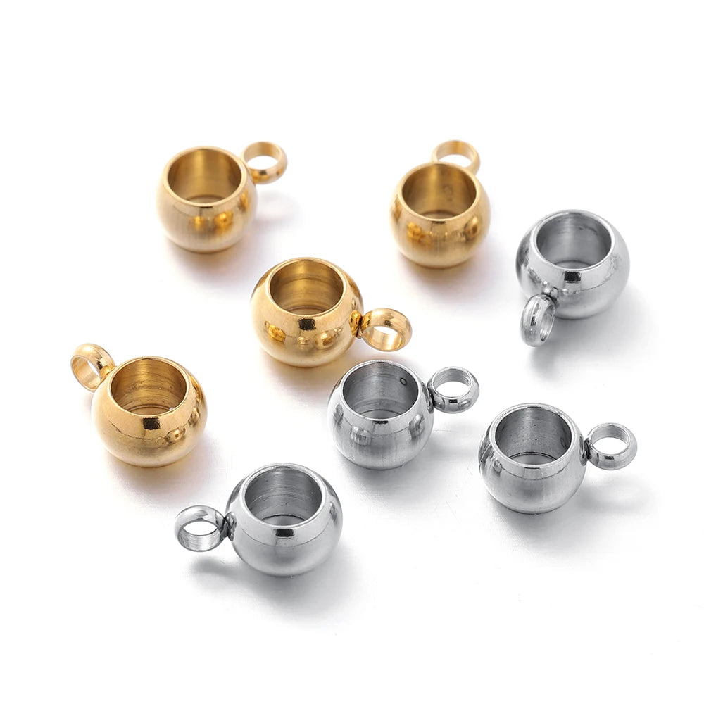 Stainless Steel Spacer Beads Pendant — Swuffy