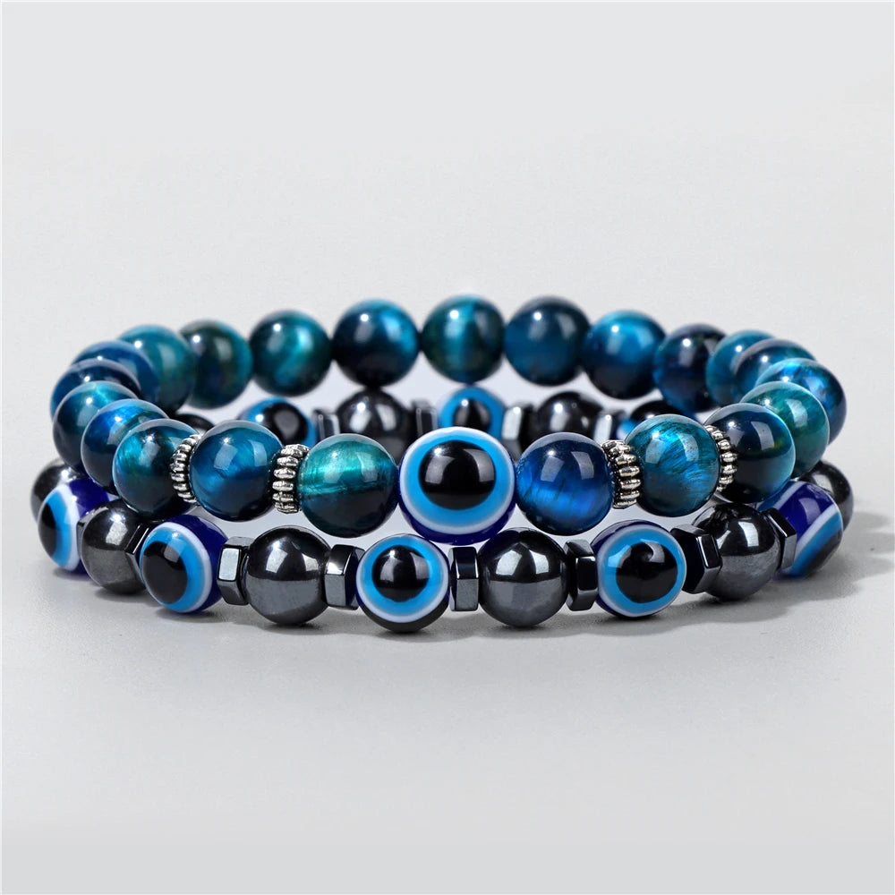 Lucky Evil Eye Beads Bracelet — Swuffy