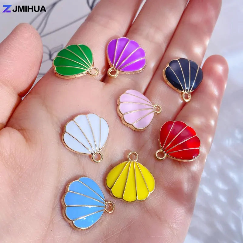 Enamel Charms Multicolor Shell Charms — Swuffy