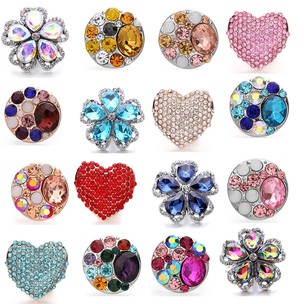 Flowers Snap Bracelet Snap Button — Swuffy