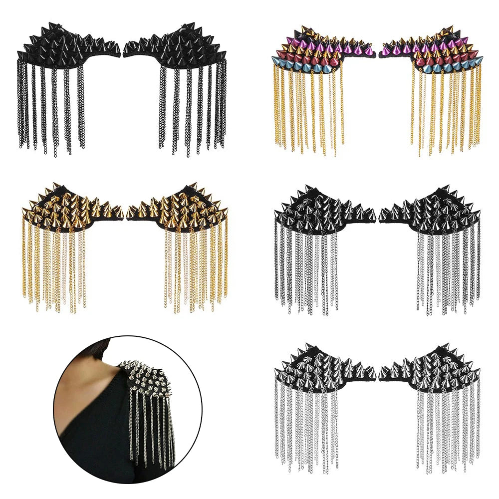 Tassel Metal Epaulet Rivet Fringed — Swuffy