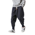 Cotton Harem Pants Solid Elastic — Swuffy