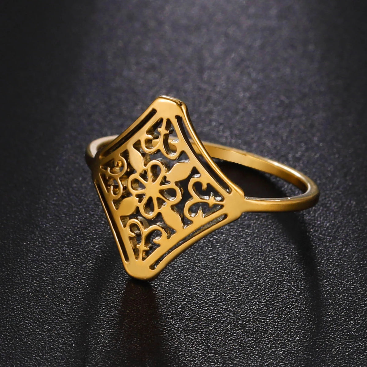 Amaxer Girl Delicate Flower Rings — Swuffy