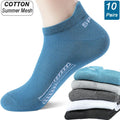 Breathable Cotton Ankle Socks (10 Pairs) — Swuffy