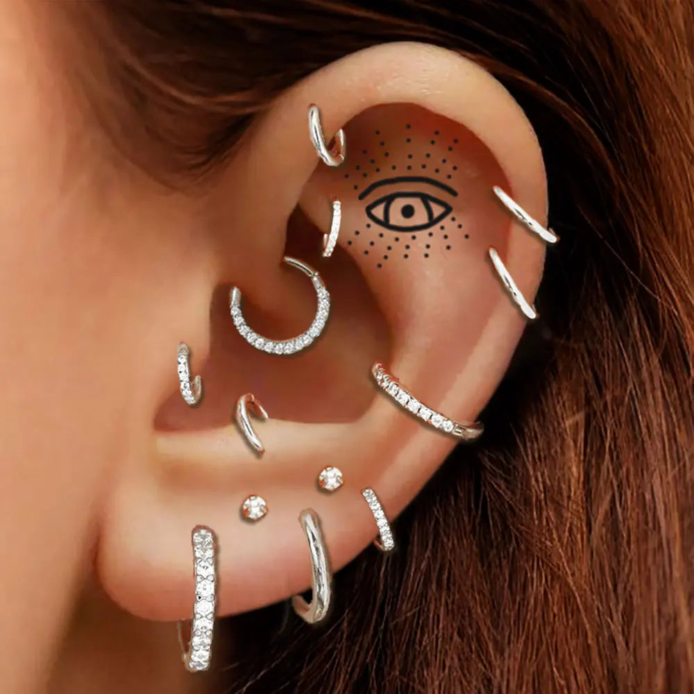 Stainless Steel Hoop Piercing Earring — Swuffy