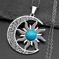 Vintage Moon Sun Pendant Necklaces — Swuffy