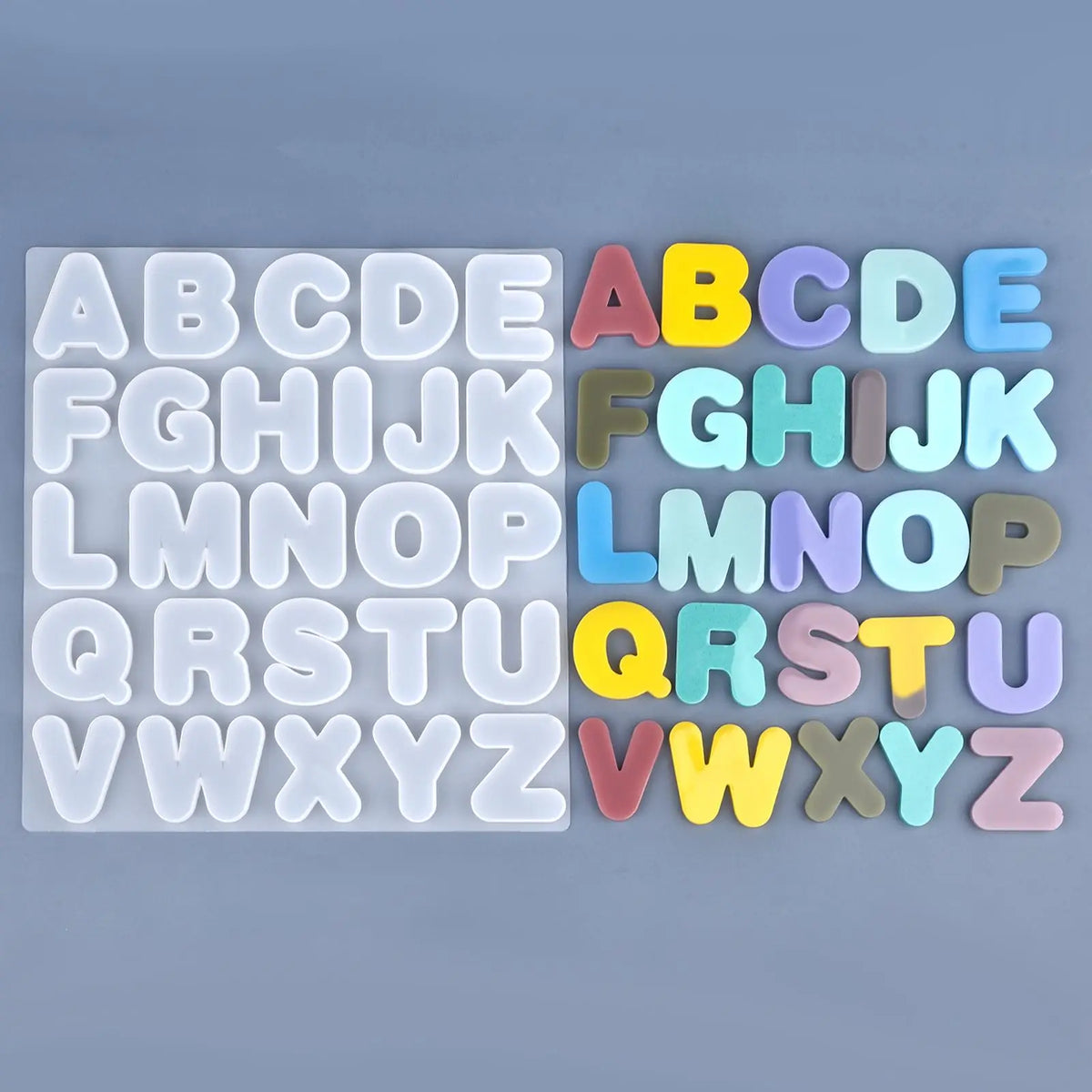 English Alphabet Epoxy Resin Silicone — Swuffy