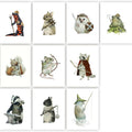 Watercolor Illustration Woodland Animals Painting — Swuffy