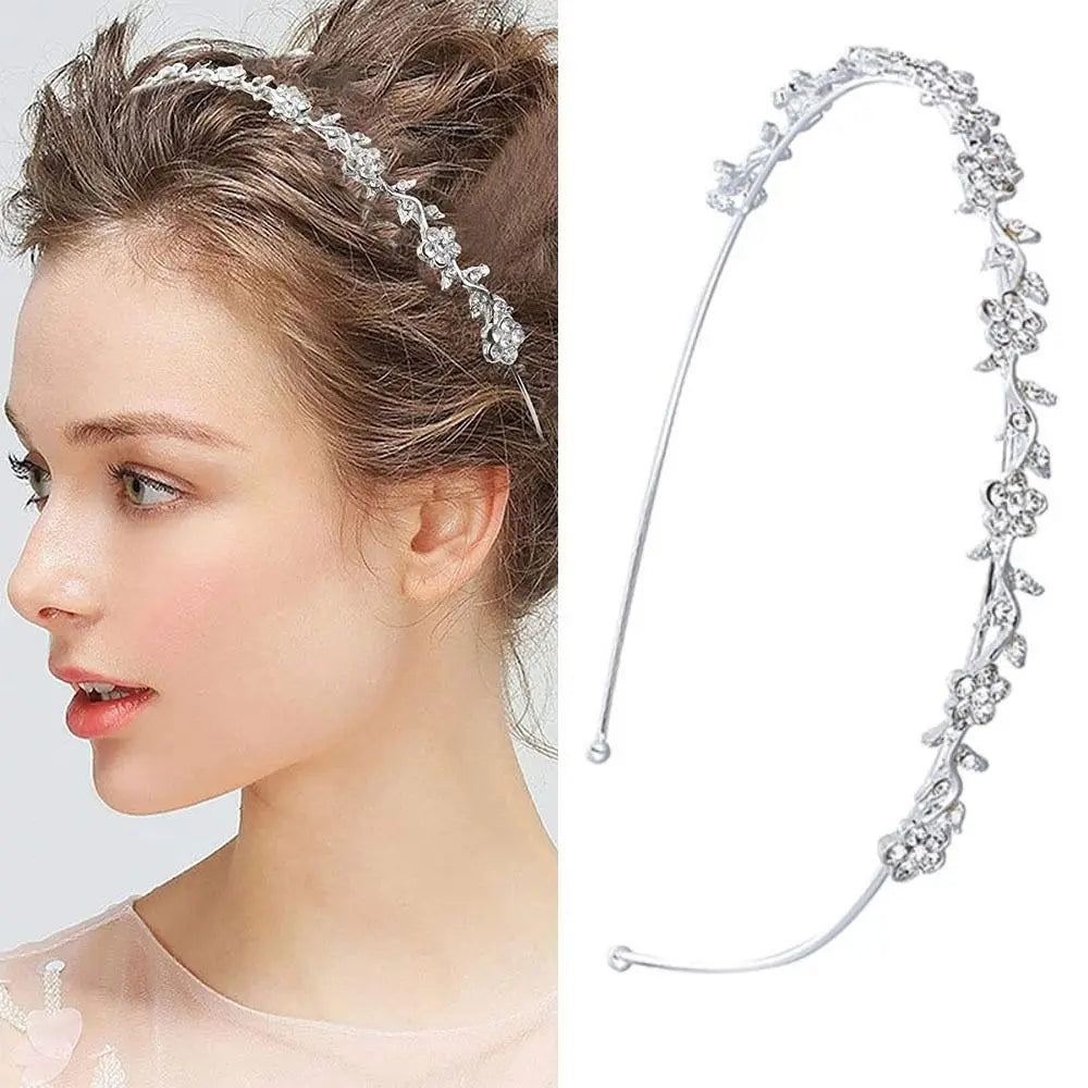Crystal Rhinestone Headband Pearls Hairband — Swuffy