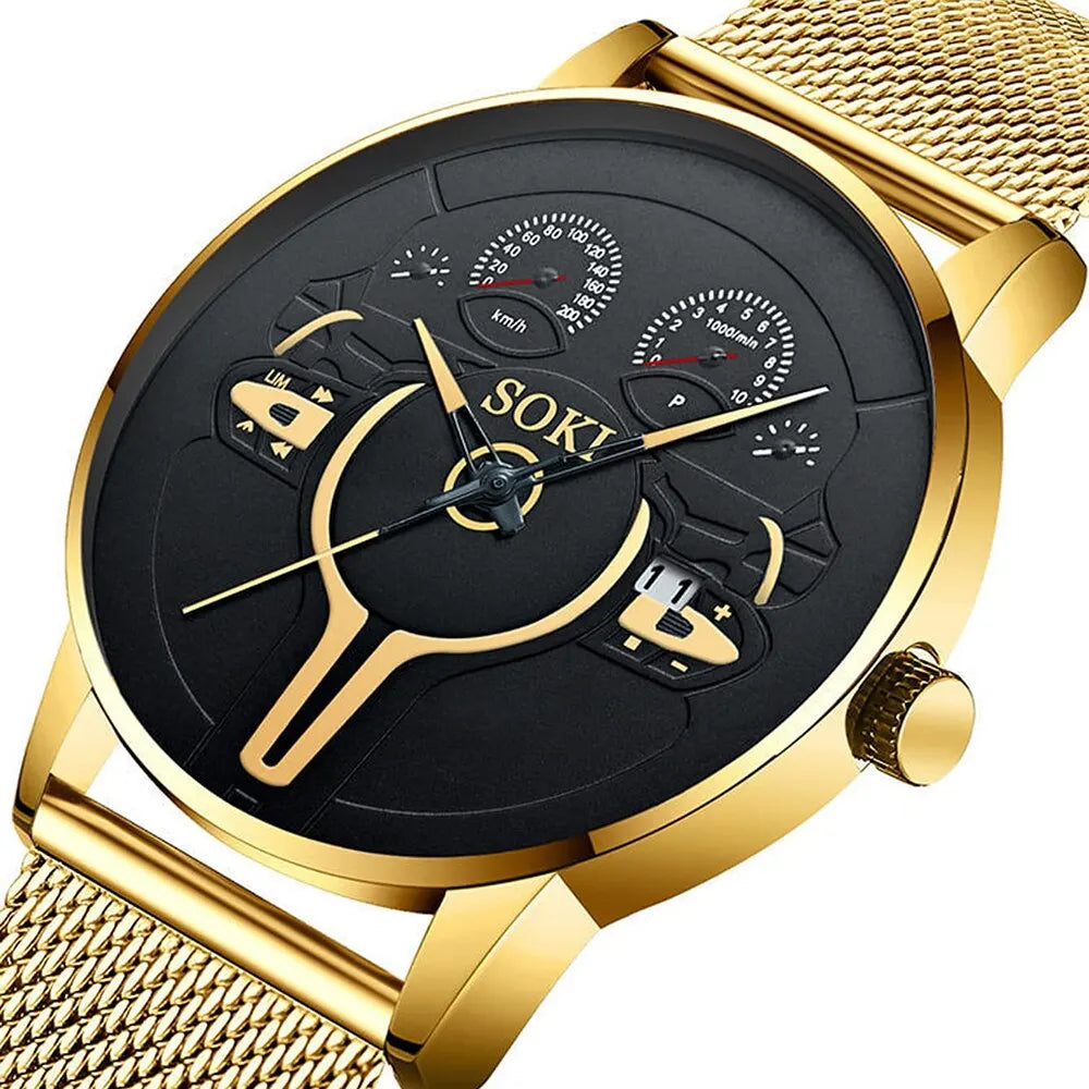 Top Brand Calendar Watch Stainless — Swuffy