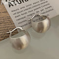Foxanry Minimalist Silver Earrings Simple — Swuffy