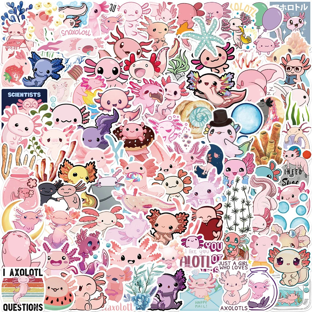 Axolotl Graffiti Stickers Animal Cartoon — Swuffy