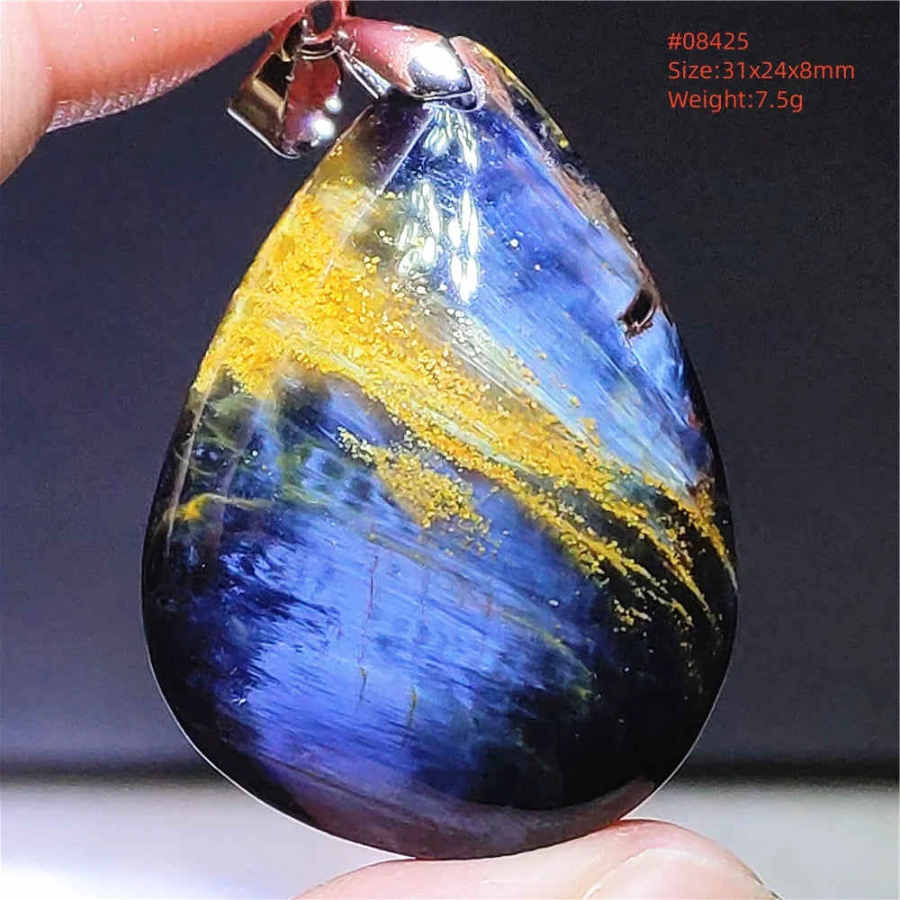 Natural Blue Pietersite Pendant Jewelry — Swuffy