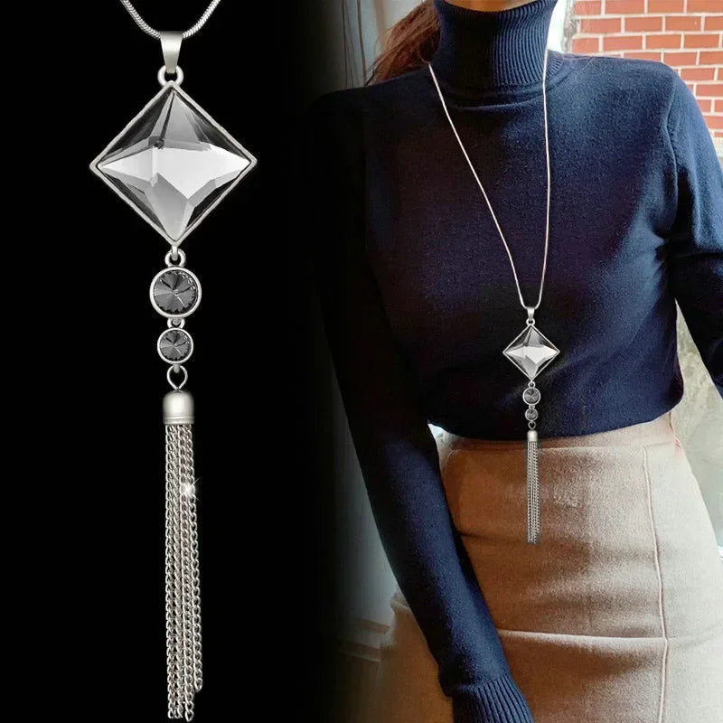 Long Tassel Necklaces Collier Femme — Swuffy