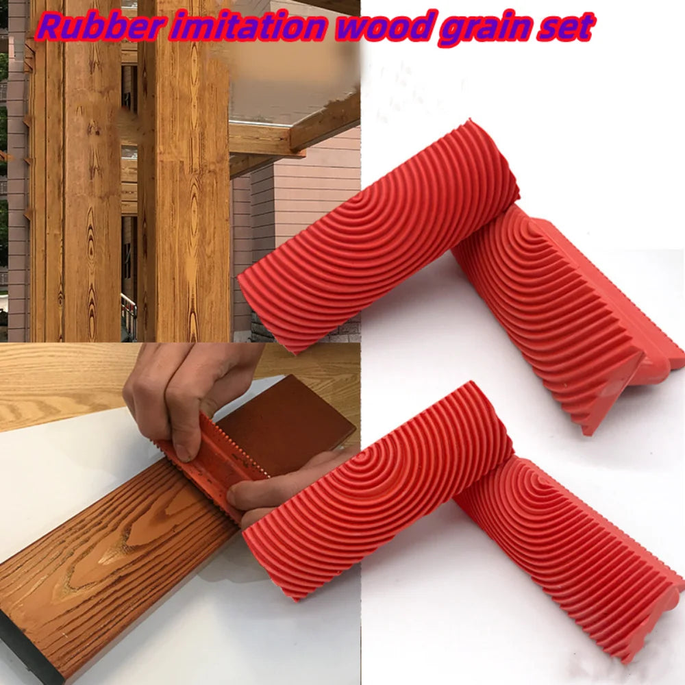Rubber Roller Brush Imitation Wood — Swuffy