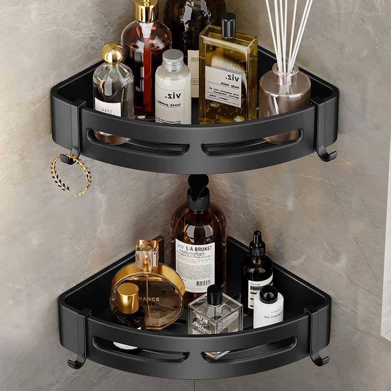 Bathroom Shelf Corner Space Aluminum — Swuffy