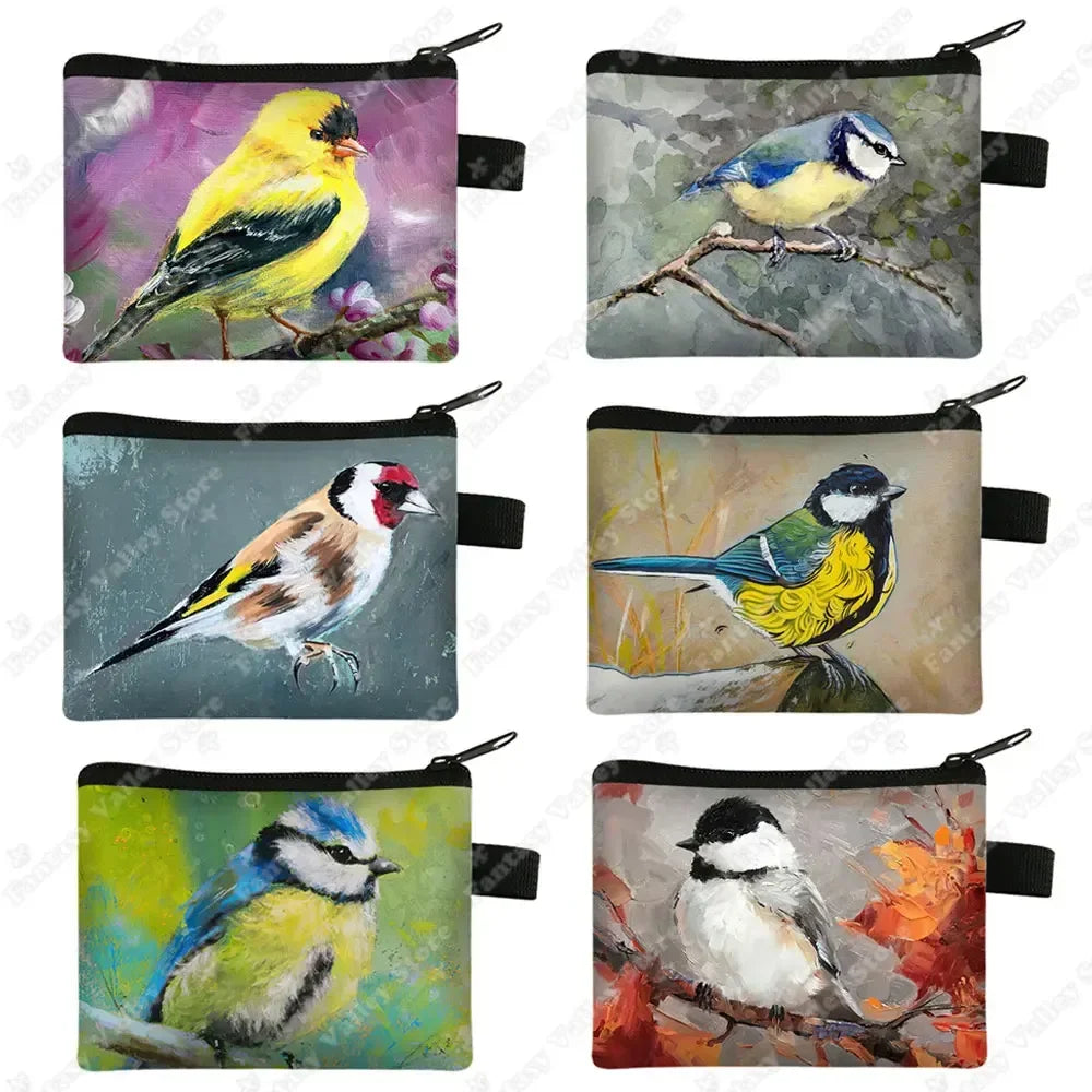 Birds Goldfinch Blue Marsh Tit — Swuffy