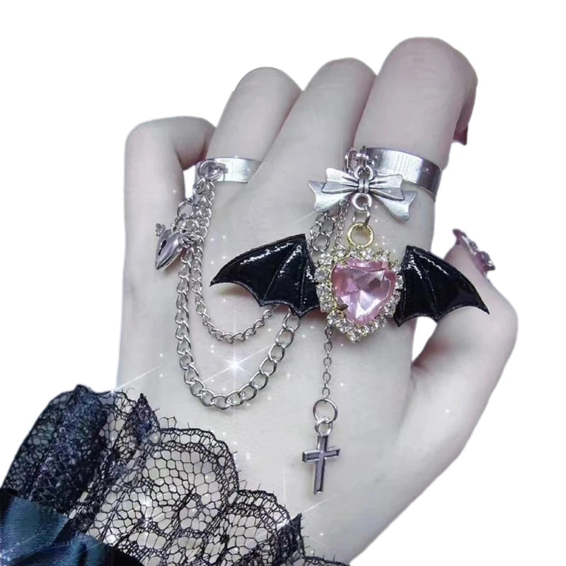 Chunky Boho Statement Rings Heart — Swuffy
