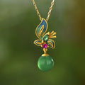 Green Butterfly Necklace — Swuffy