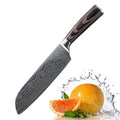 Carbon Steel Santoku Knife Inch — Swuffy